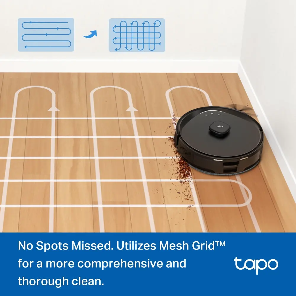 TP-Link Tapo RV30 Max Plus, Robot Vacuum Cleaner, Black