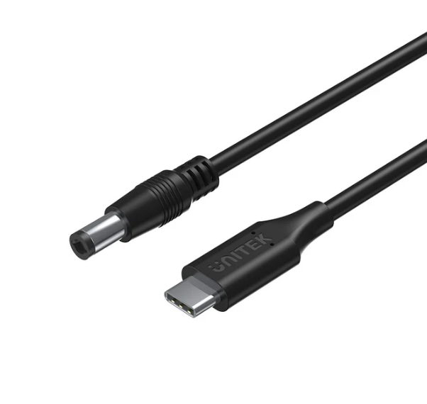 Unitek C14116BK-1.8M 1.8M, 65W USB-C to DC5.5*2.5mm Charging Cable for Toshiba Laptops