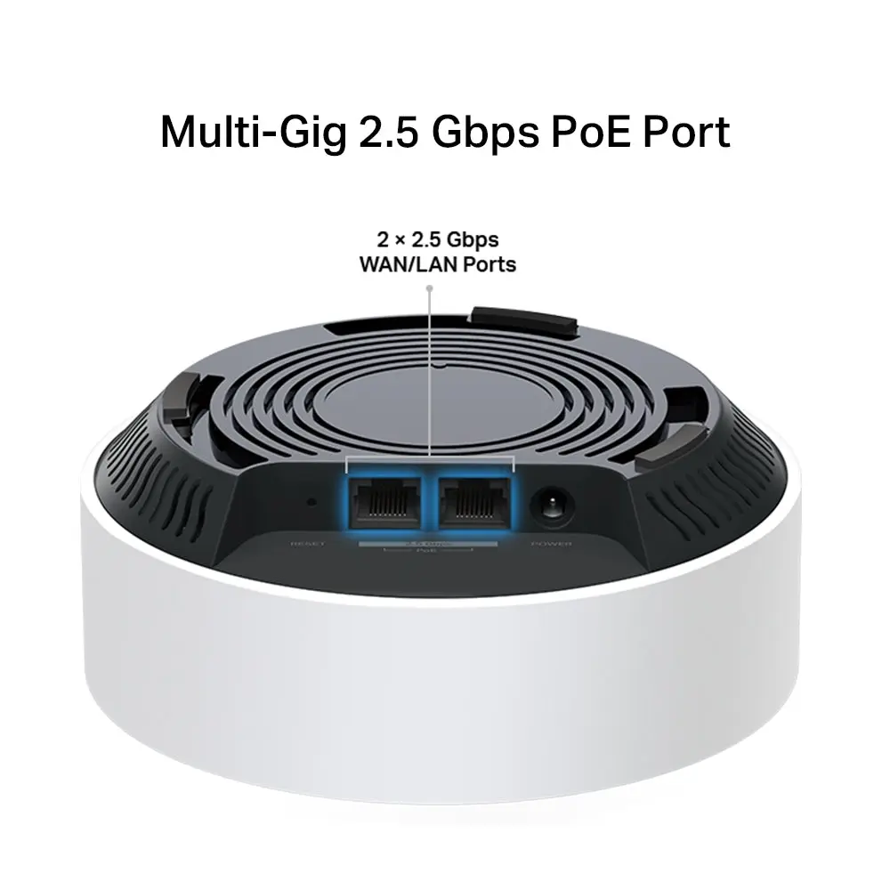 TP-Link Deco X50-PoE(3-pack), Ceiling-Mount, AX3000 Whole Home Mesh Wi-Fi 6 System with PoE