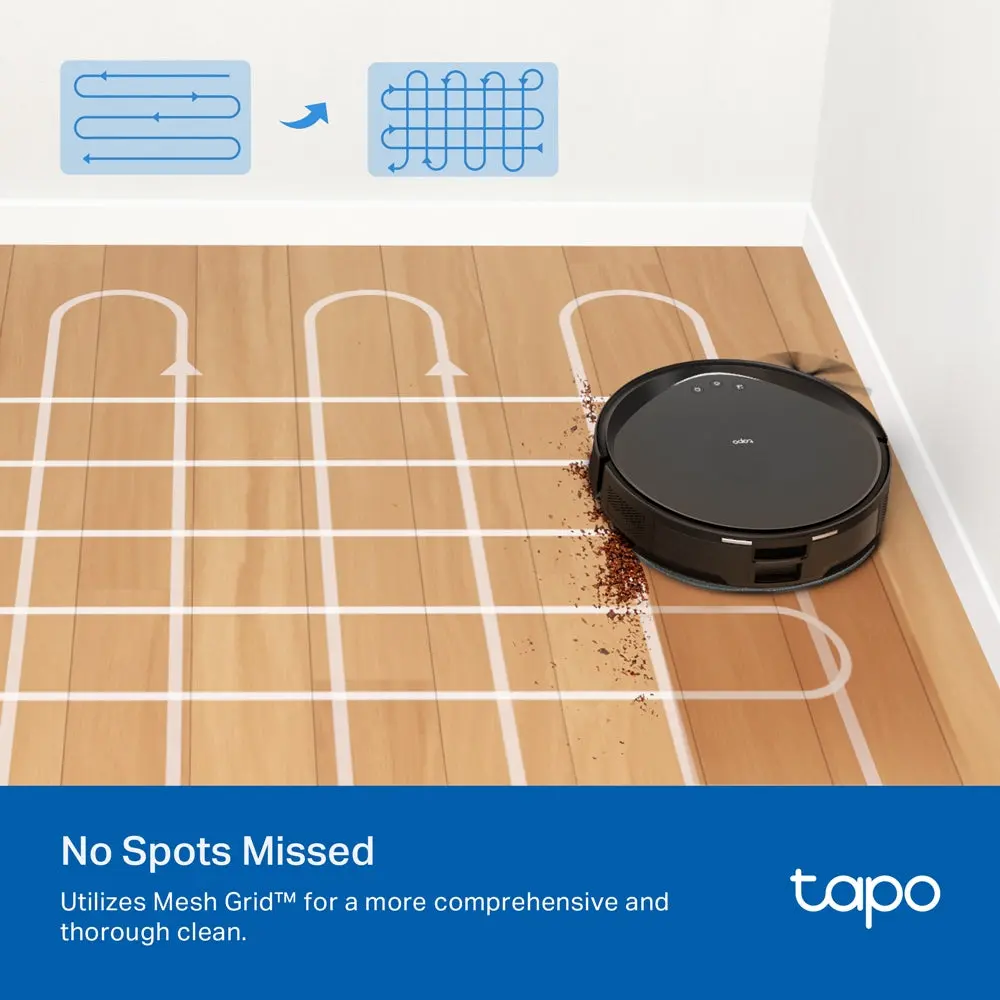 TP-Link Tapo RV20 Max Plus, Robot Vacuum Cleaner, Black