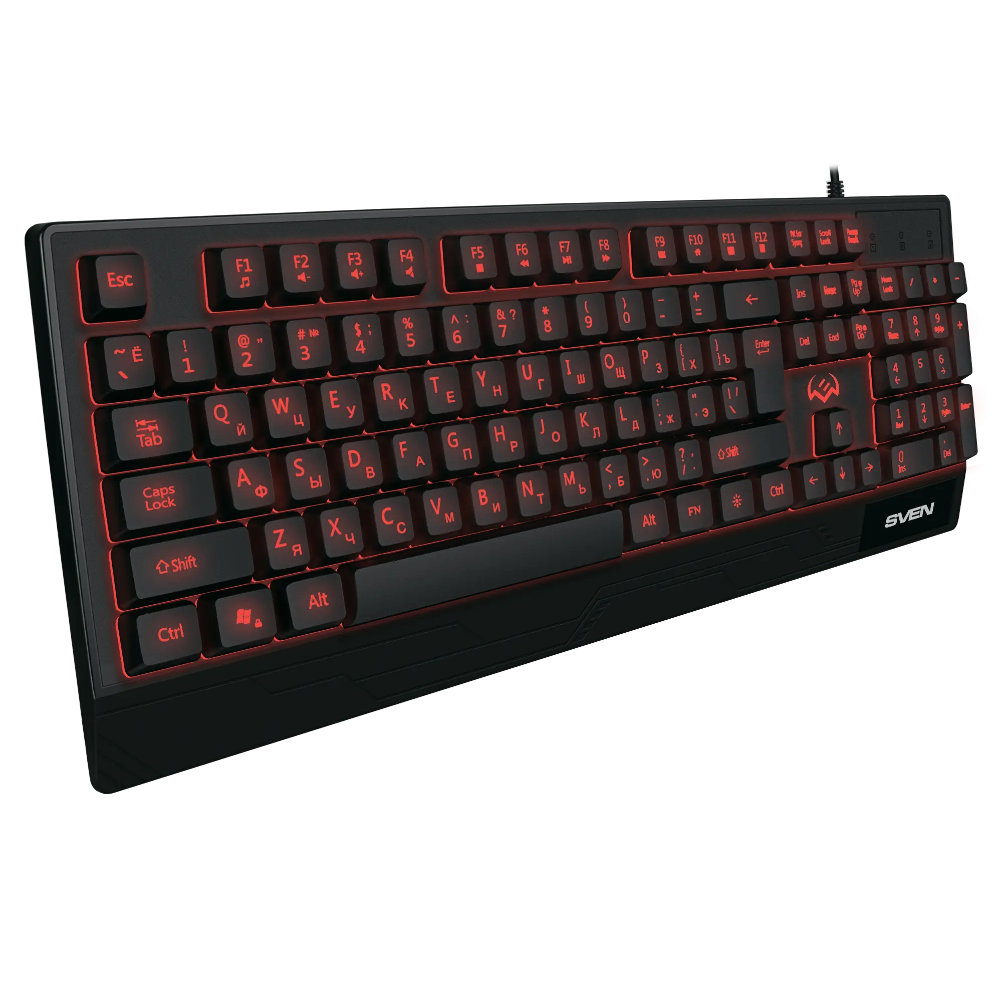 Sven SV-019280 Keyboard, Black