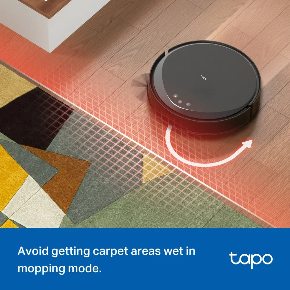 TP-Link Tapo RV20 Max Plus, Robot Vacuum Cleaner, Black