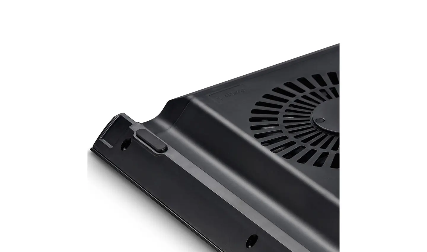 DeepCool N8 BLACK Cooler, 17", on/off, 4 port usn HUB, 1000rpm, 140mm Fan x 2, 25.1 db, 94.7 CFM, 380x55x278, aluminum