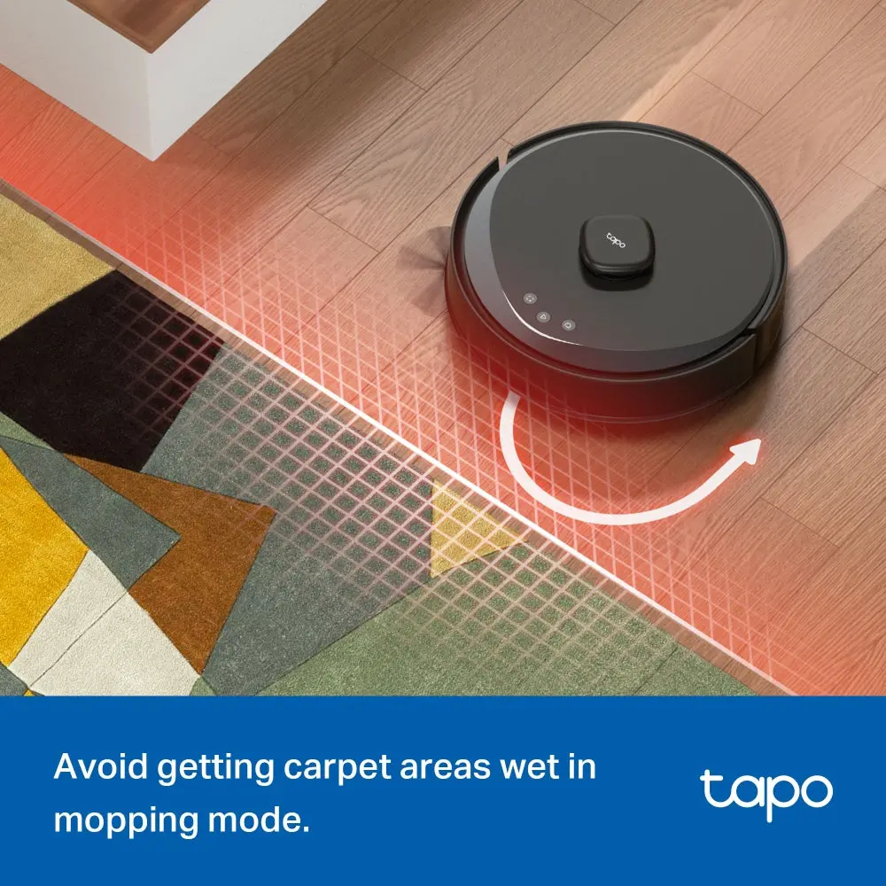 TP-Link Tapo RV30 Max Plus, Robot Vacuum Cleaner, Black