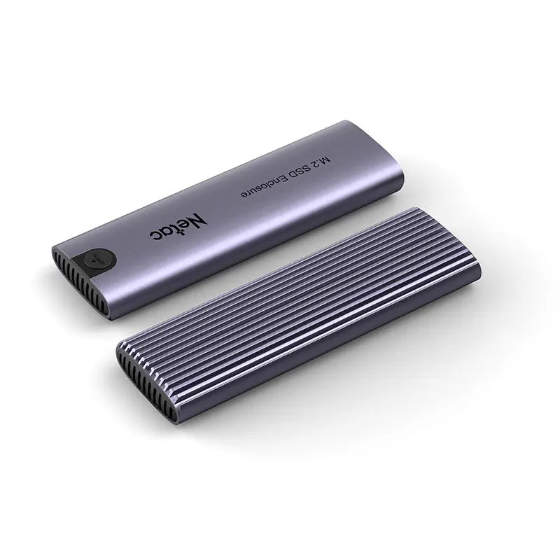 NETAC WH51 USB Adapter, M.2 NVMe/SATA SSD Case, USB3.1 Gen2 10Gb/s M-Key NVMe & SATA, C to C and C to A cable