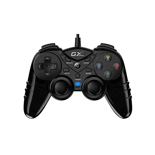 MaxFire GX-17UV, Genius USB Game Controller for PC Dual motor for real vibration effects- 4 way D-pad, 4 shortcuts buttons