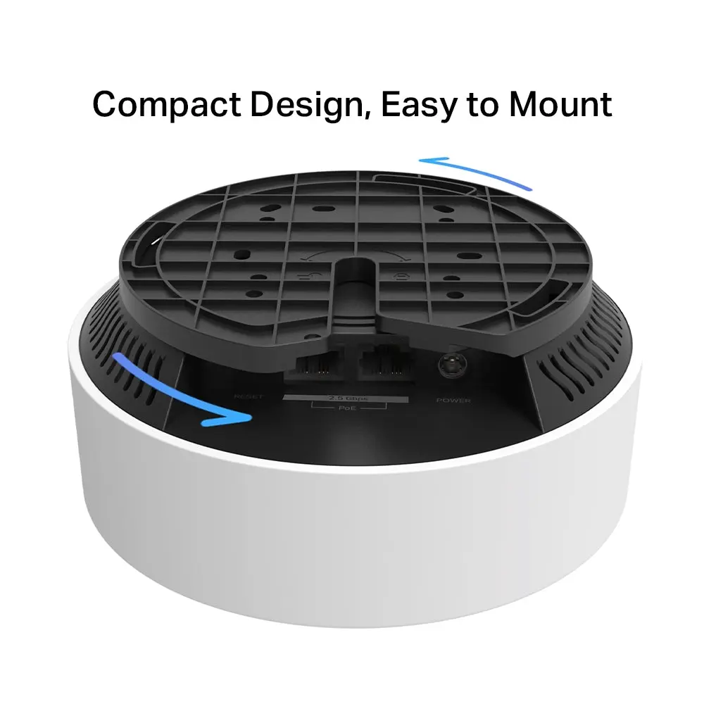 TP-Link Deco X50-PoE(3-pack), Ceiling-Mount, AX3000 Whole Home Mesh Wi-Fi 6 System with PoE