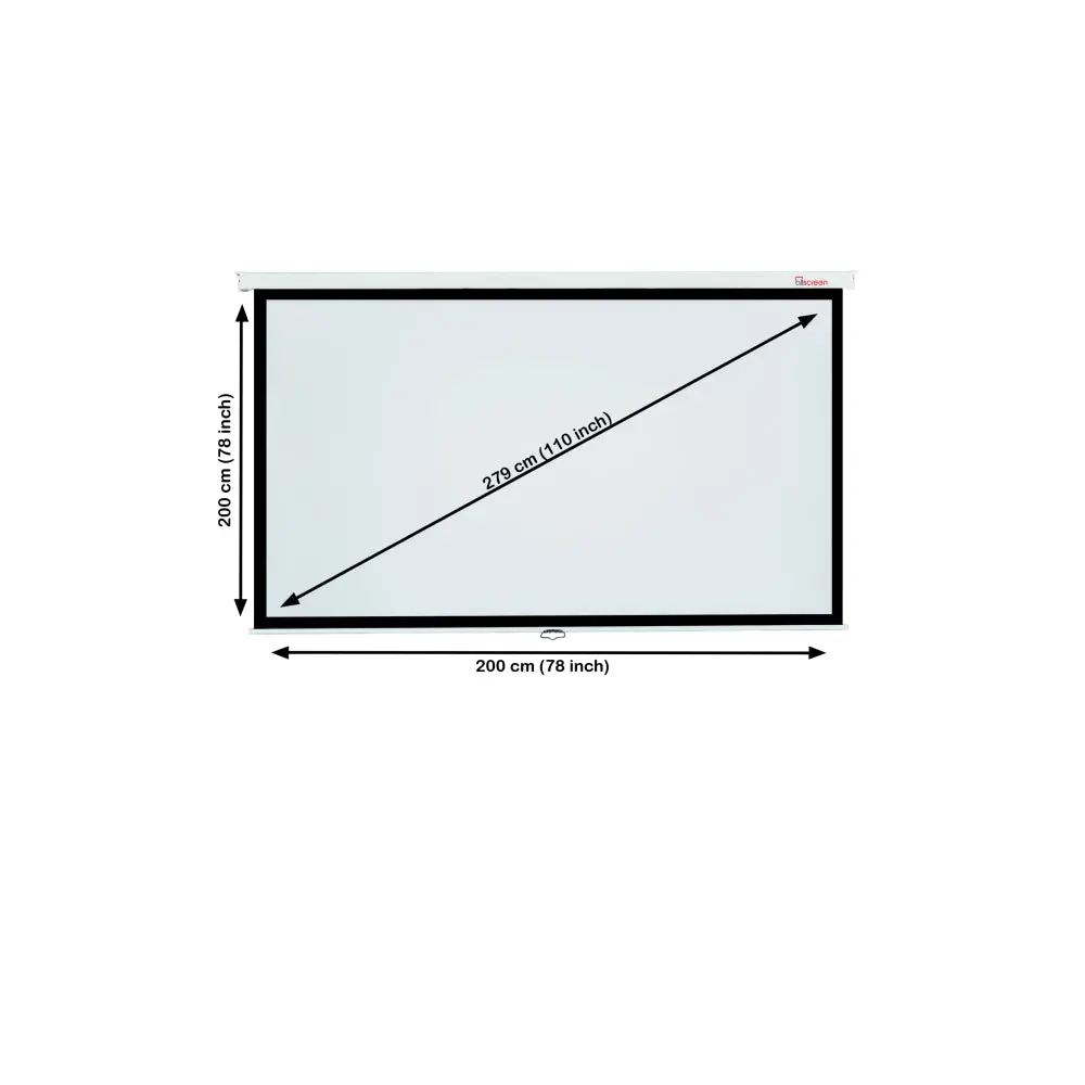 Allscreen CMP-8080 PROJECTION SCREEN, TRIPOD 200X200CM HD FABRIC 110 inch With remote control