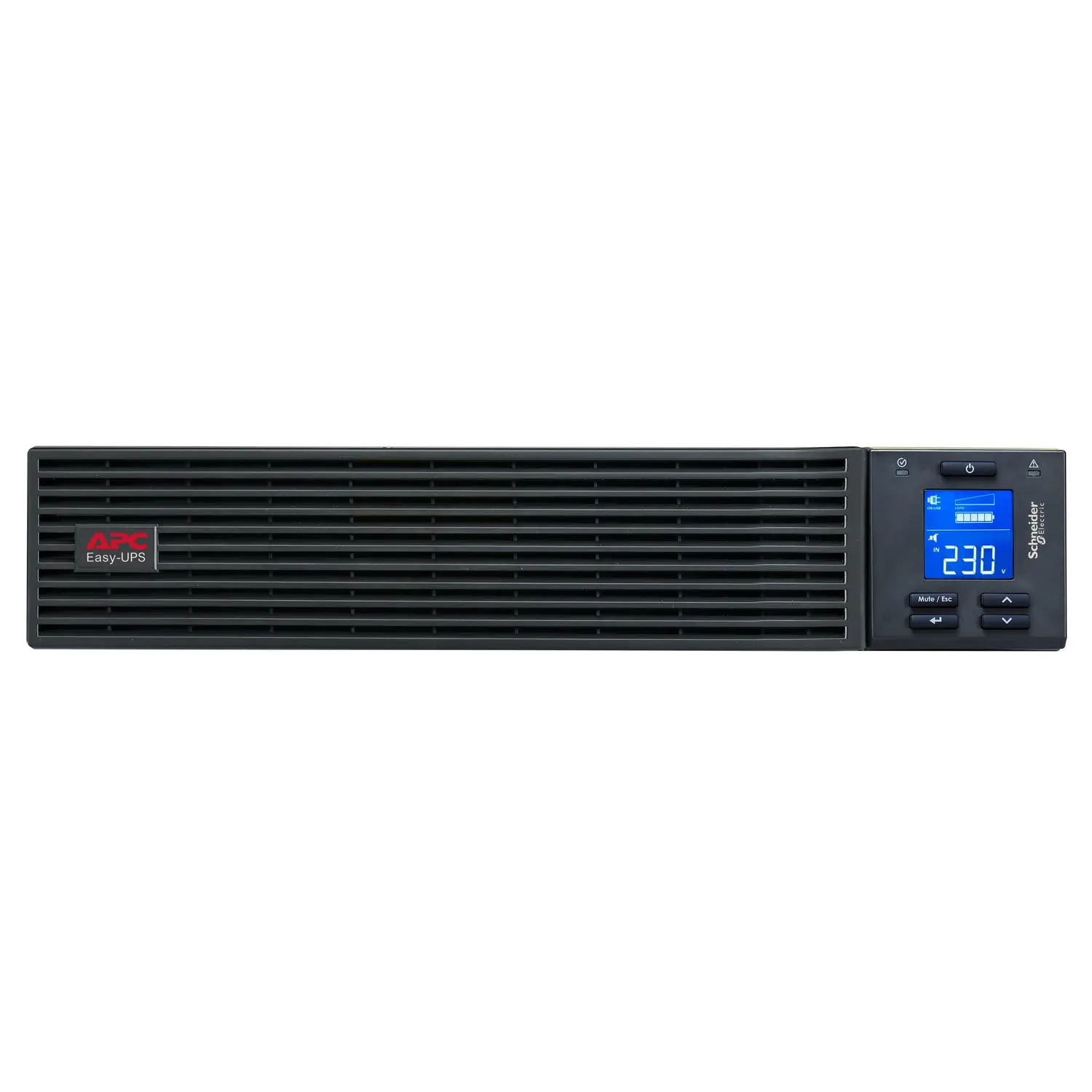 APC SRV3KRIRK, 3kVA/2400W, LCD, Online, Automatic internal bypass, Black