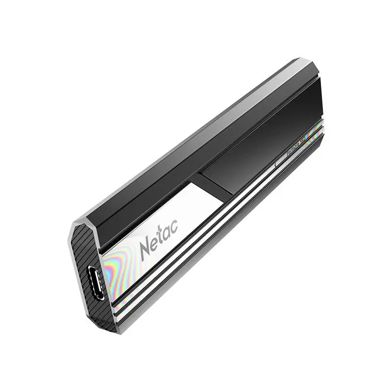 NETAC ZX10, External SSD, 001T, USB 3.2 Gen 2, R/W up to1050/950MB/s, USB C to A cable,10Gbps Type C c