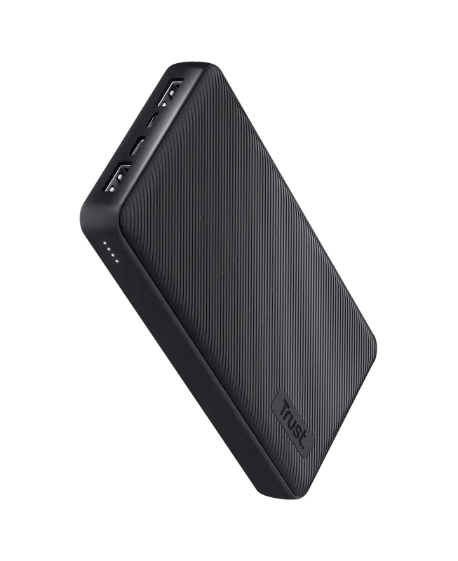 Trust 24676, PRIMO ECO, 20000 USB-C micro-USB,3.0A/15W, USB-C, Black