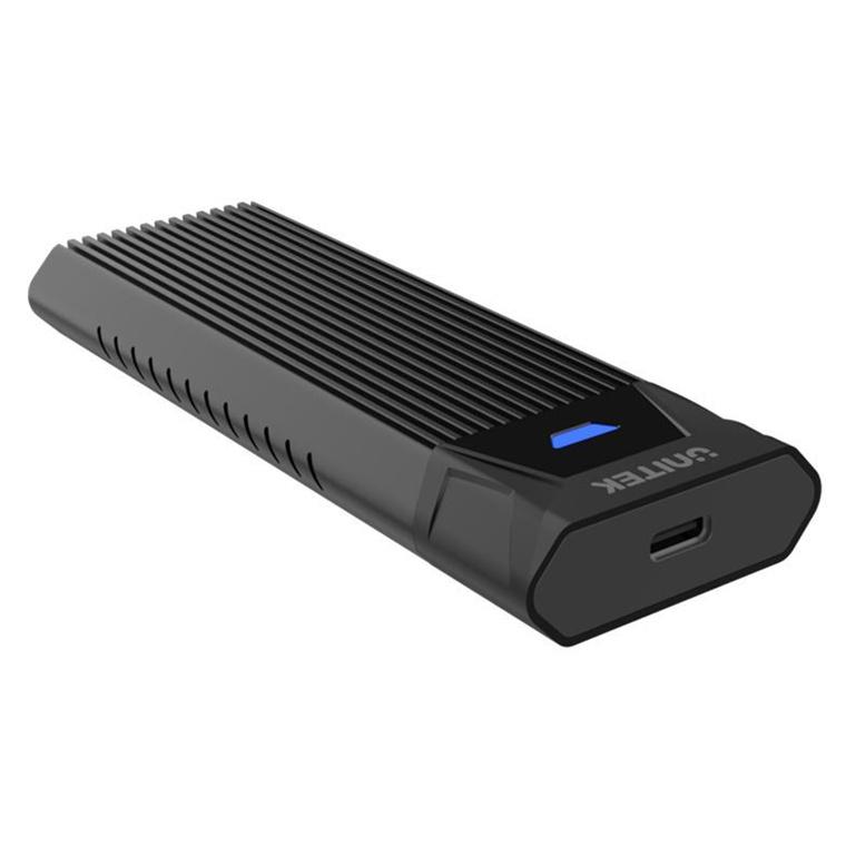 Unitek S1203ABK USB Adapter, USB-C 10Gbps to NVMe M.2 up to 8TB Enclosure, Black, Tool-Free Desgin