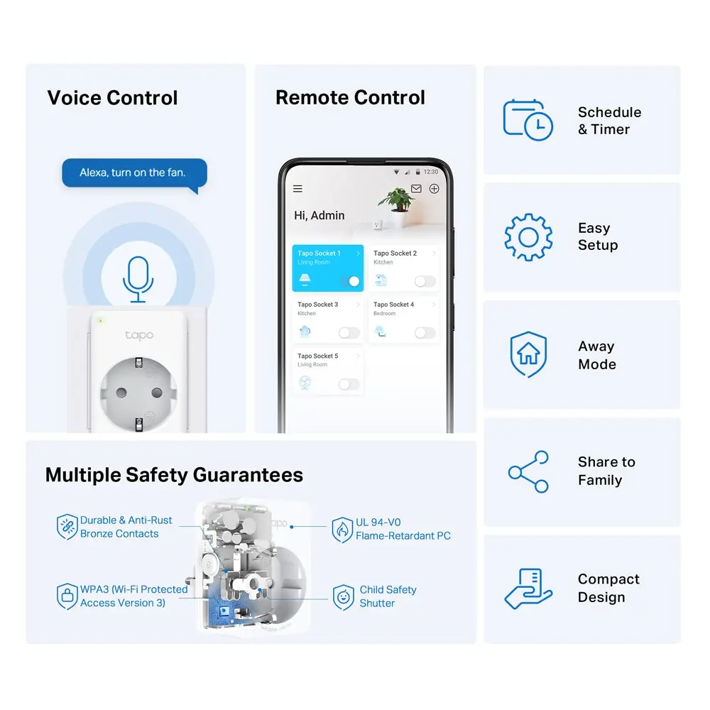 TP-LNK Tapo P100 UK (10A) Smart Plug