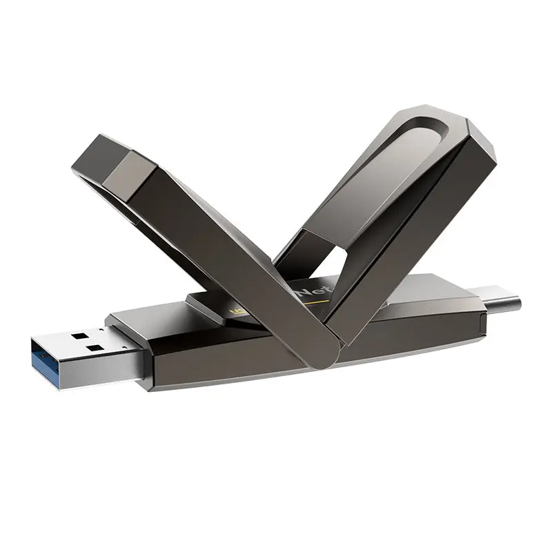 NETAC, US5, External SSD, 1TB, USB3.2+TypeC Solid State Flash Drive, up to 550MB/500MB/s