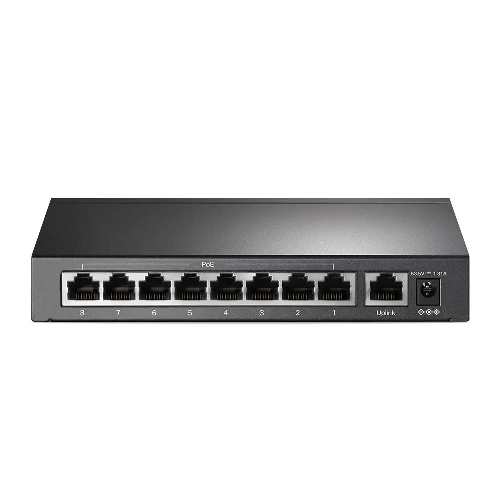 TP-Link, TL-SF1009P, 9-port 10/100Mbps Desktop Switch with 8-Port PoE+