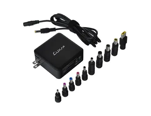 Thermaltake Universal Wall Charger, 10 Power Tips, EnerG Bar 65W/Black/EU, PO-UWC-PC65BK-01