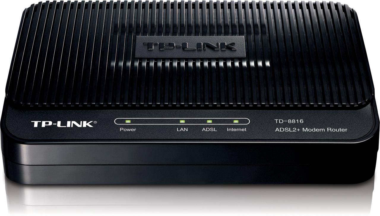 TP-Link TD-8816 1 ethernet ADSL2+ Modem Router power 5v1a