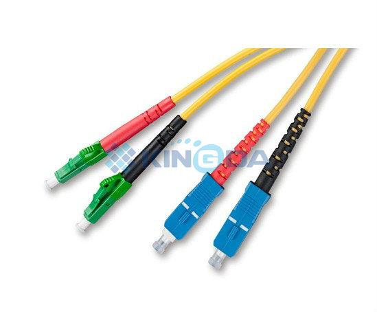 Kingda KD-FO6028-B SC/PC-LC/APC Duplex Jumper, Singlemode 2m