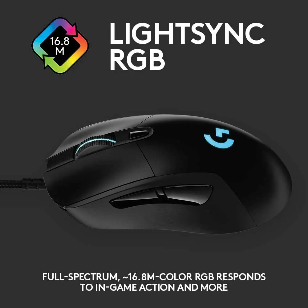 Logitech G403 Mouse, Black