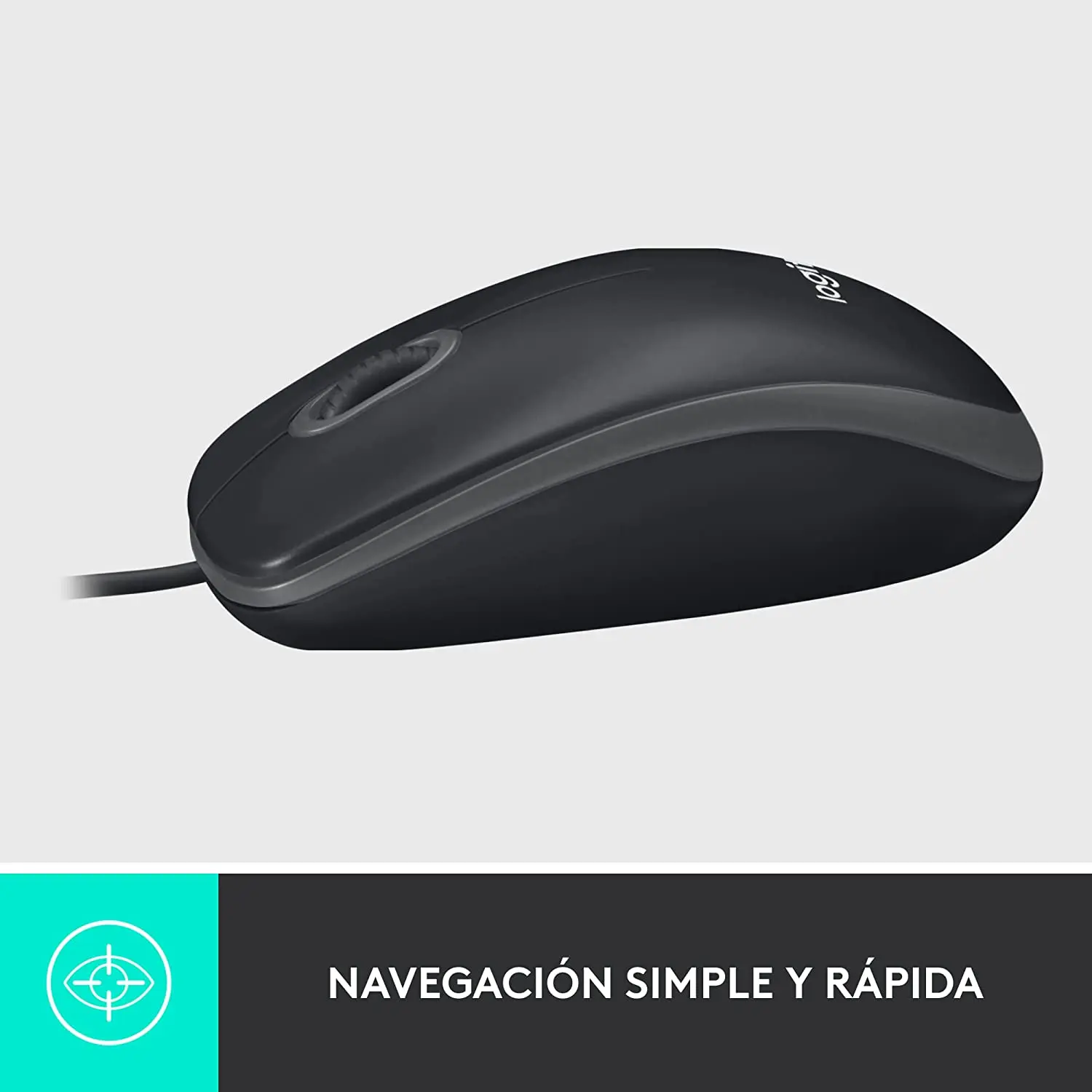 Logitech M100 Mouse, Black