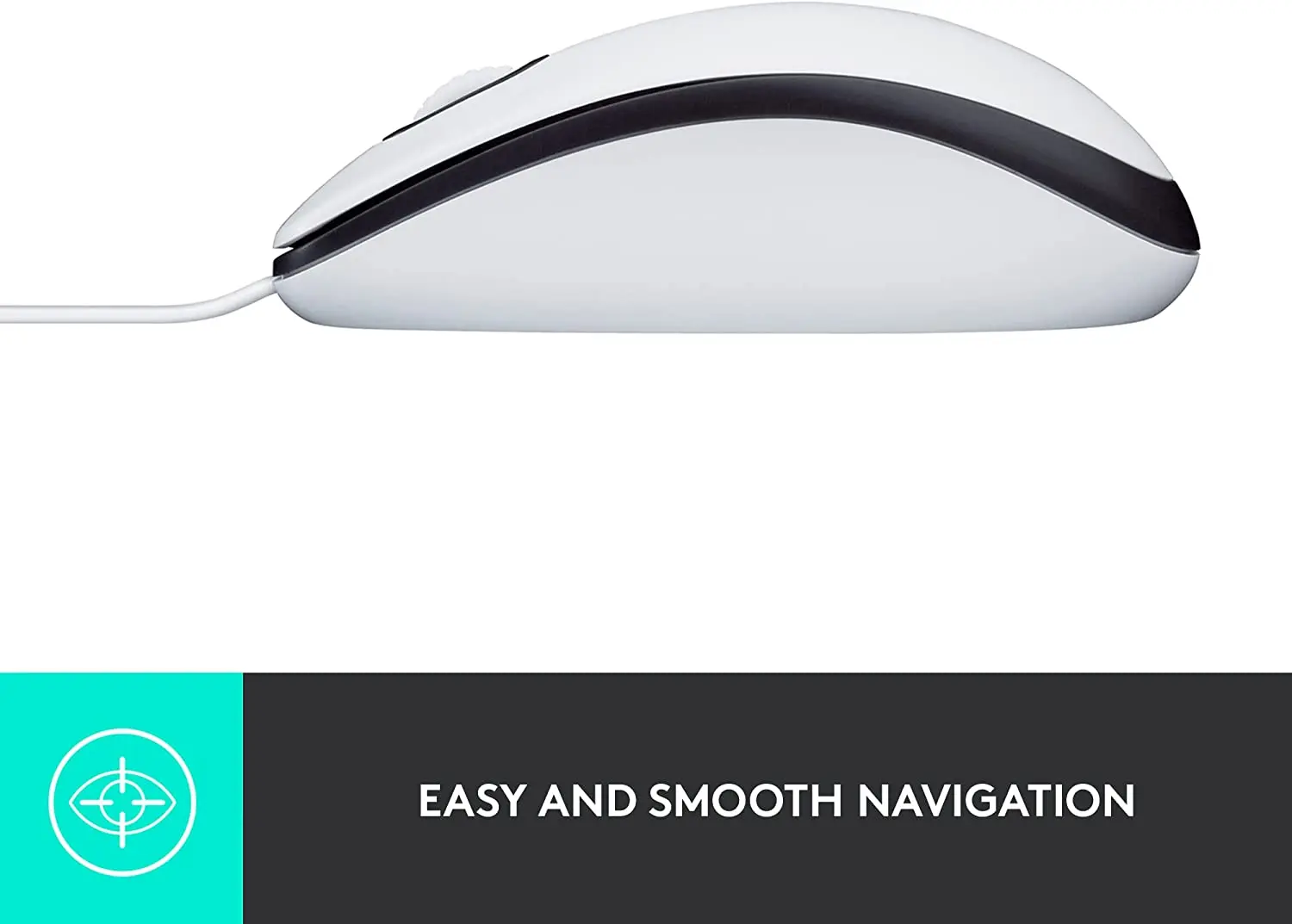 Logitech M100 Mouse, White