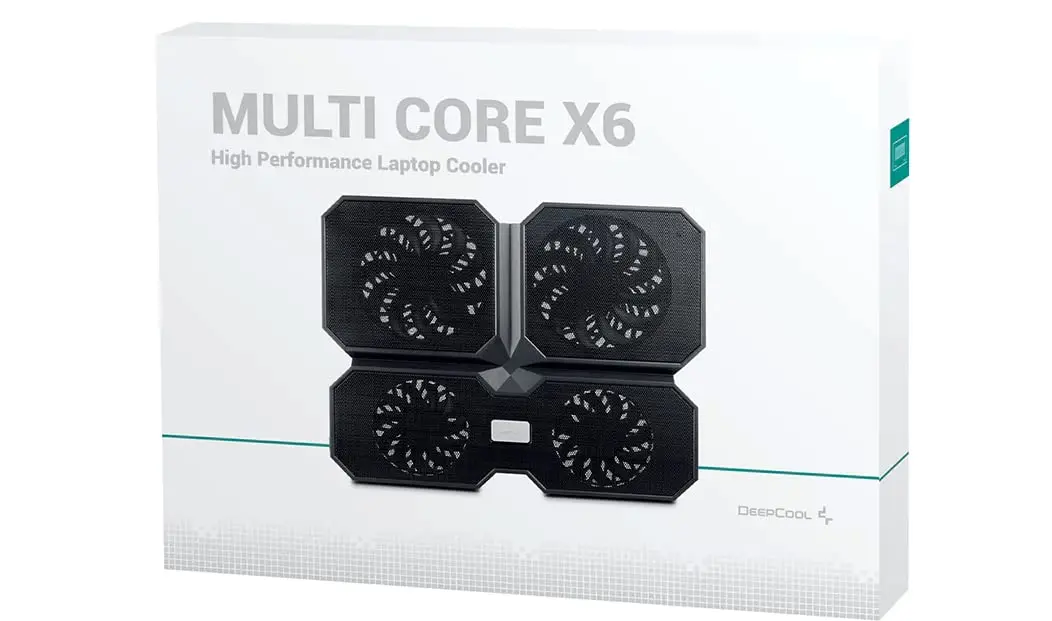 DeepCool MULTI CORE X8 Notebook cooler Up to 17 Pure Aluminum Panel,4*10cm Fans,2 Viewing Angles381X268X29mm