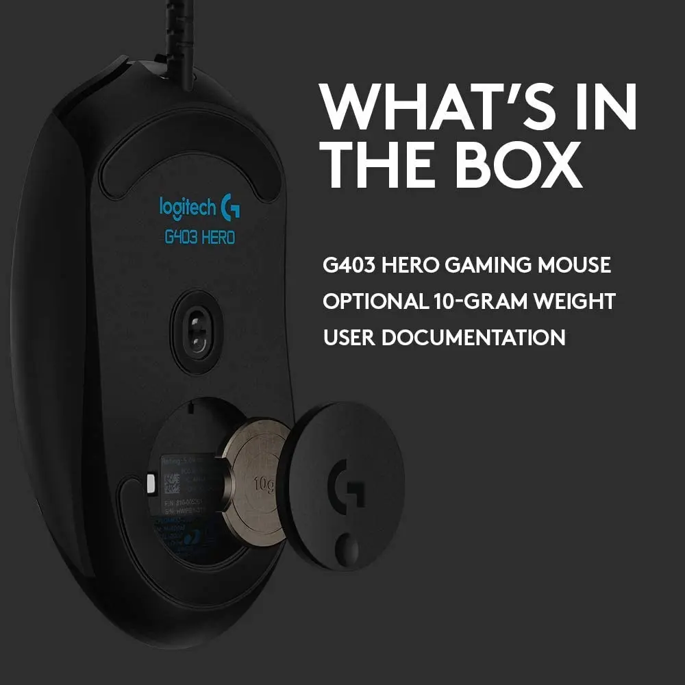 Logitech G403 Mouse, Black