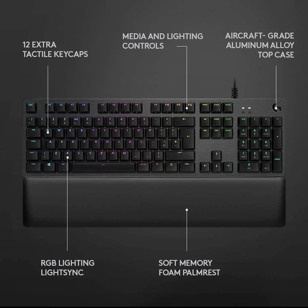 Logitech G513 Keyboard, Black