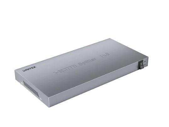 Unitek V1132A01-EU HDMI Splitter, 4K, 1 In 8 Out, Space Grey, (PCs, Xbox, PS4)