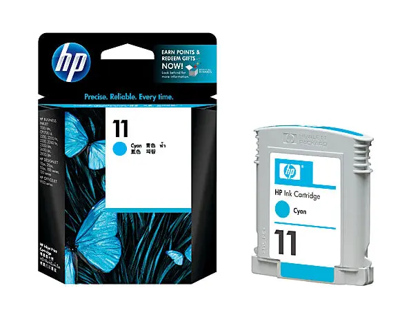 HP 11, Cyan Ink Cartridge C4836AE