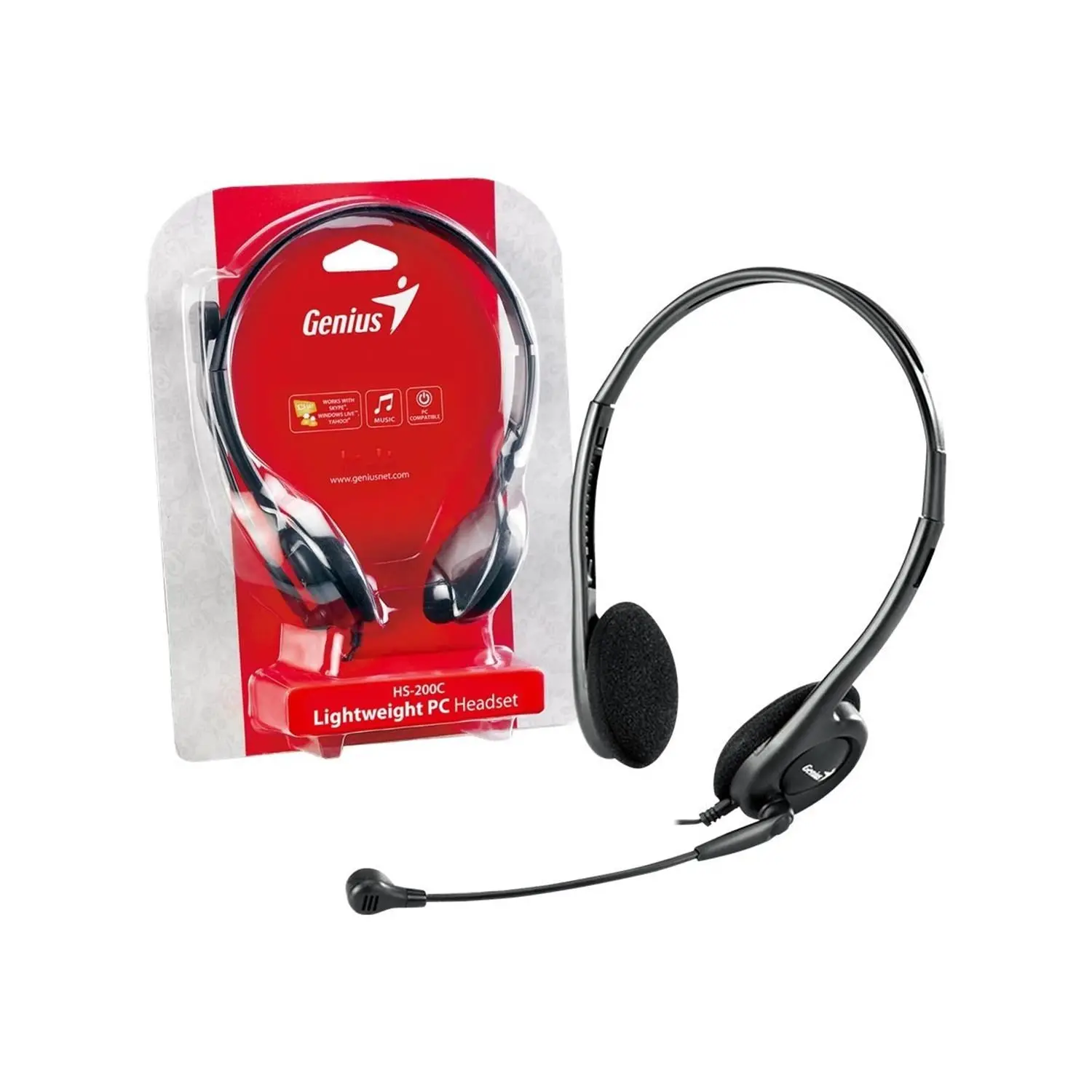 Genius HS-M200C Headset Black