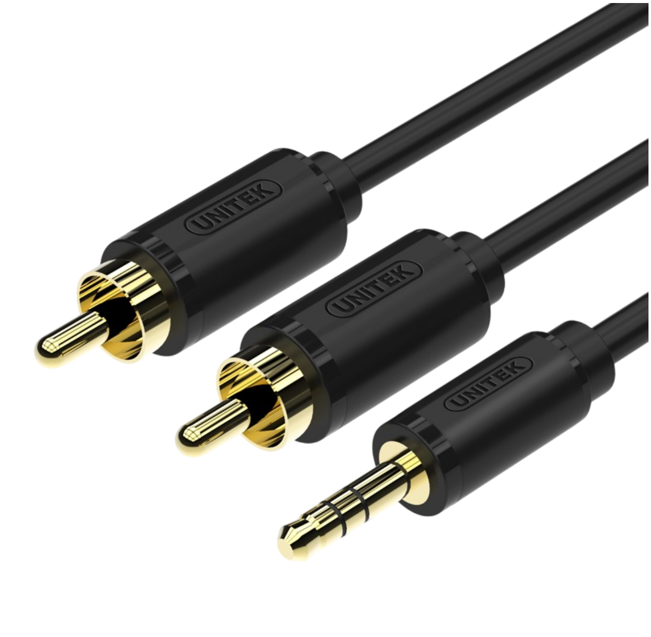 Unitek C9021BK 1.5M, DC3.5mm To RCA*2 Audio Cable