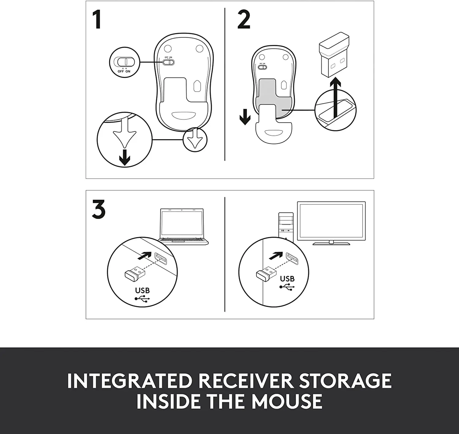 Logitech M185 Mouse Grey
