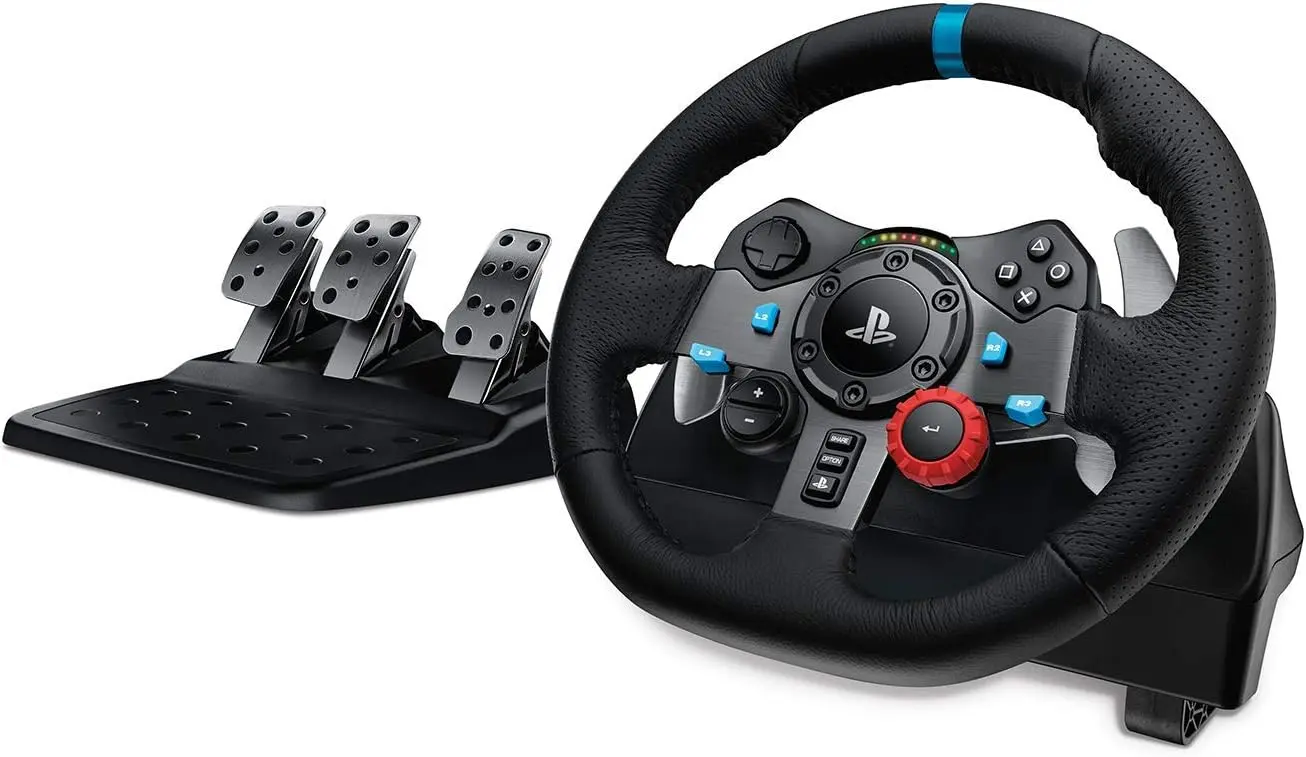 G29, Logitech Driving Force Racing Wheel Xbox, PlayStation 5,4,3 and PC, BLACK - USB (L941-000112 )
