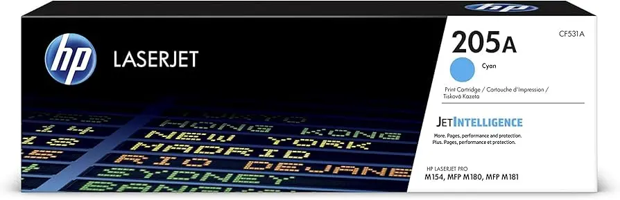205A HP Toner Cartridge, Cyan CF531A