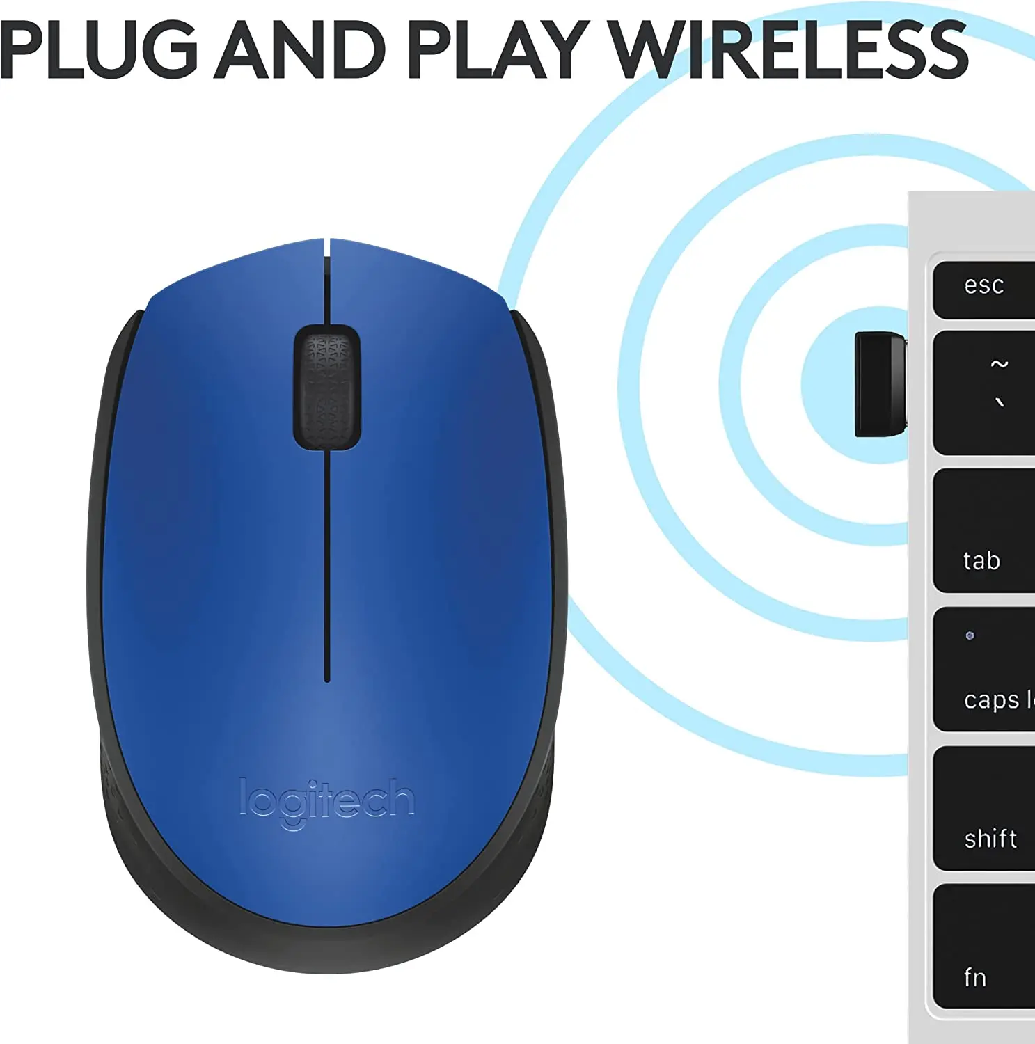 Logitech M171 Mouse, Blue