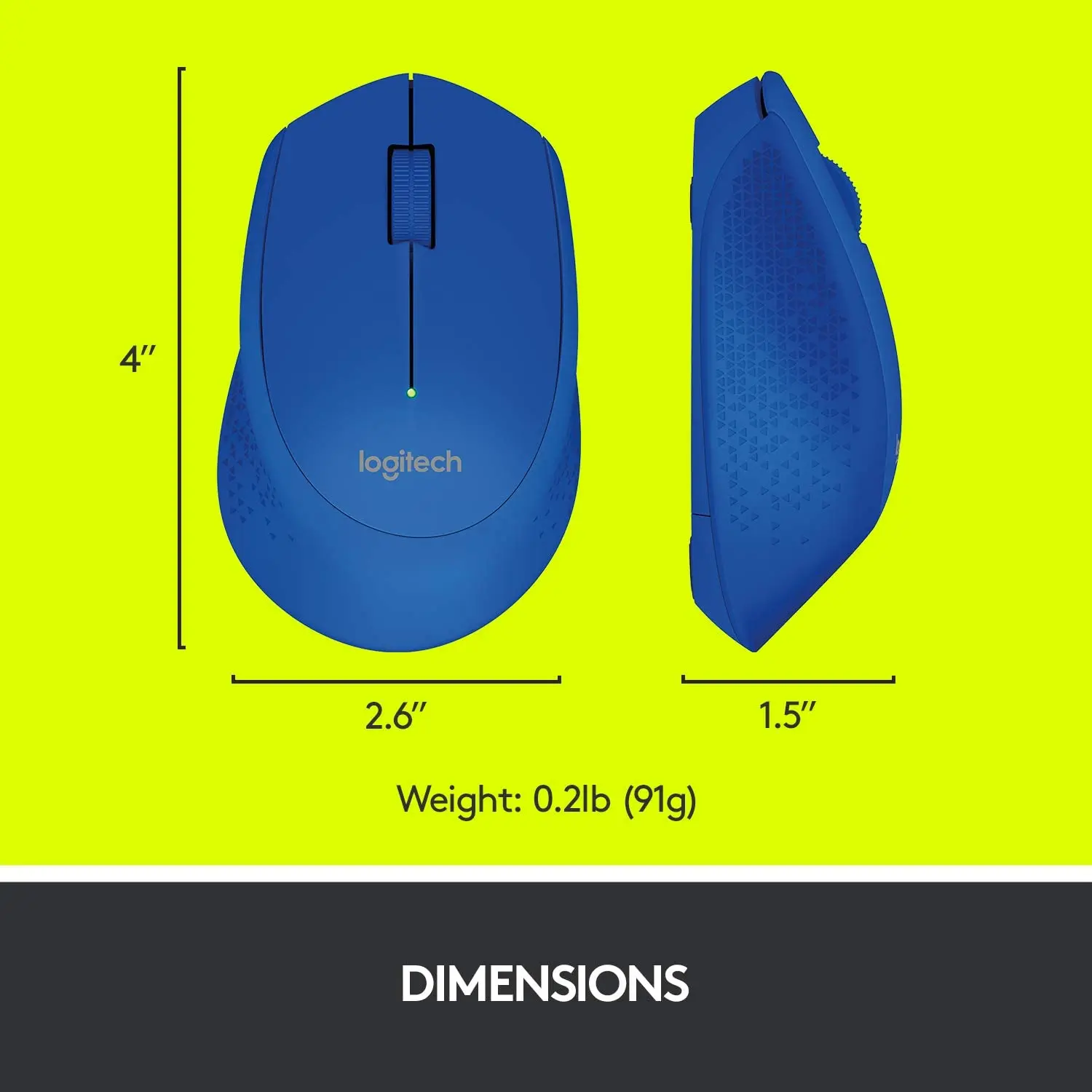 Logitech M280 Mouse, Blue