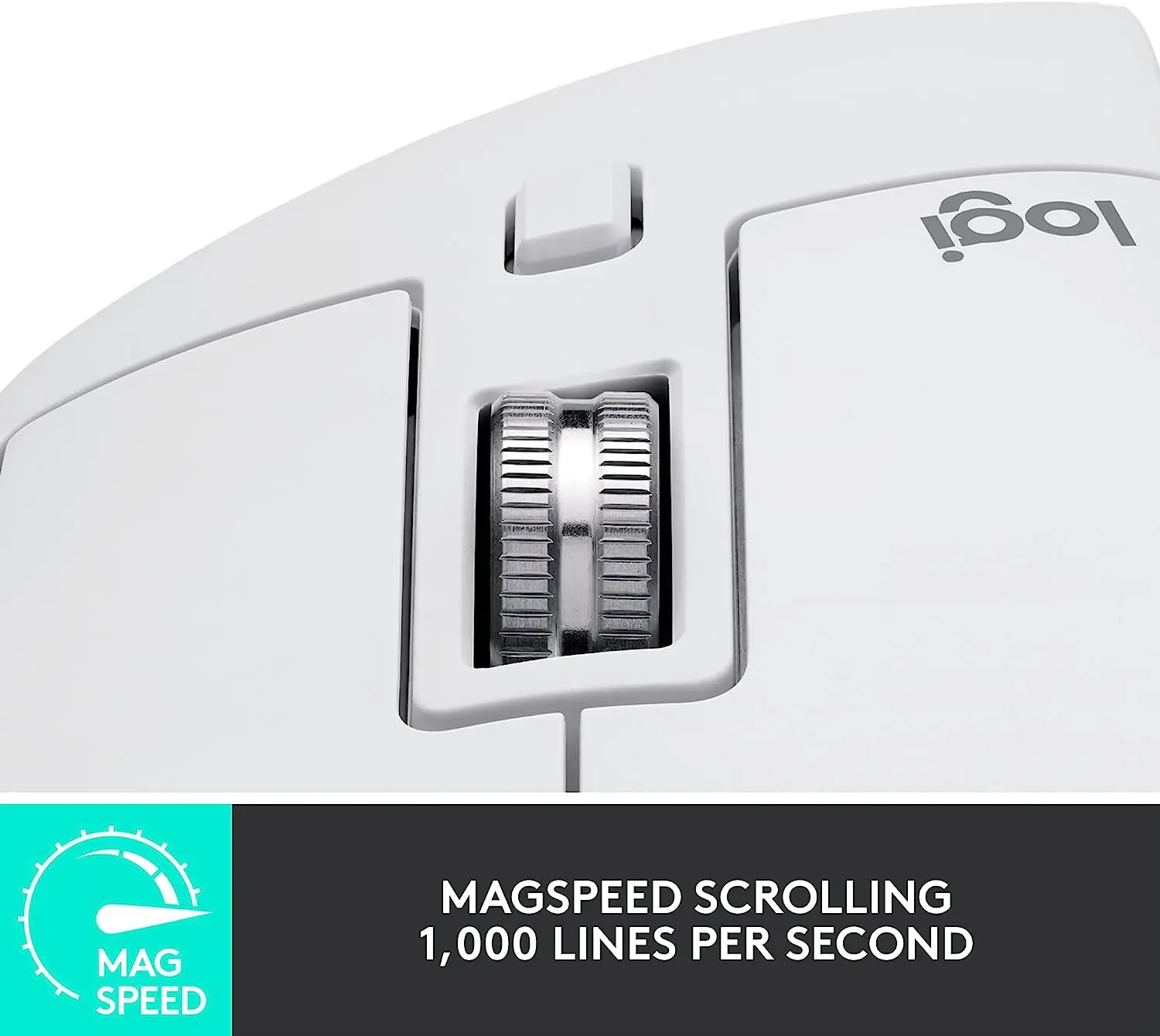 Logitech MX Master 3S Mouse, PALE GREY