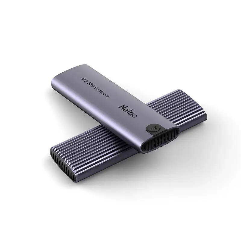 NETAC WH51 USB Adapter, M.2 NVMe/SATA SSD Case, USB3.1 Gen2 10Gb/s M-Key NVMe & SATA, C to C and C to A cable
