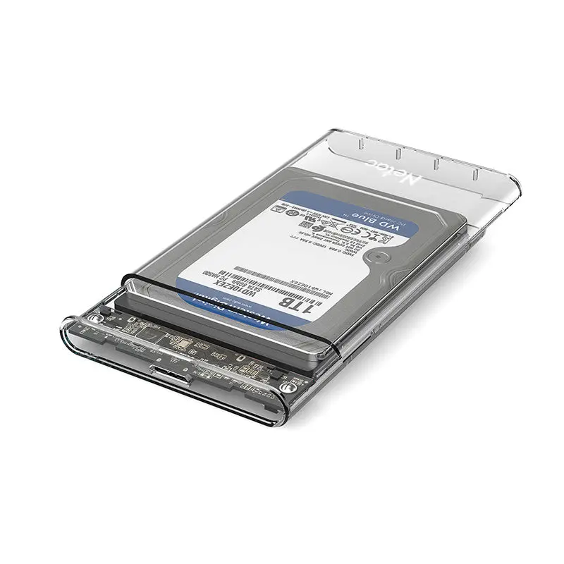 NETAC WH11 USB Adapter, 2.5 SATA to USB3.0 External HDD/SSD Case, USB3.0 A to B cable