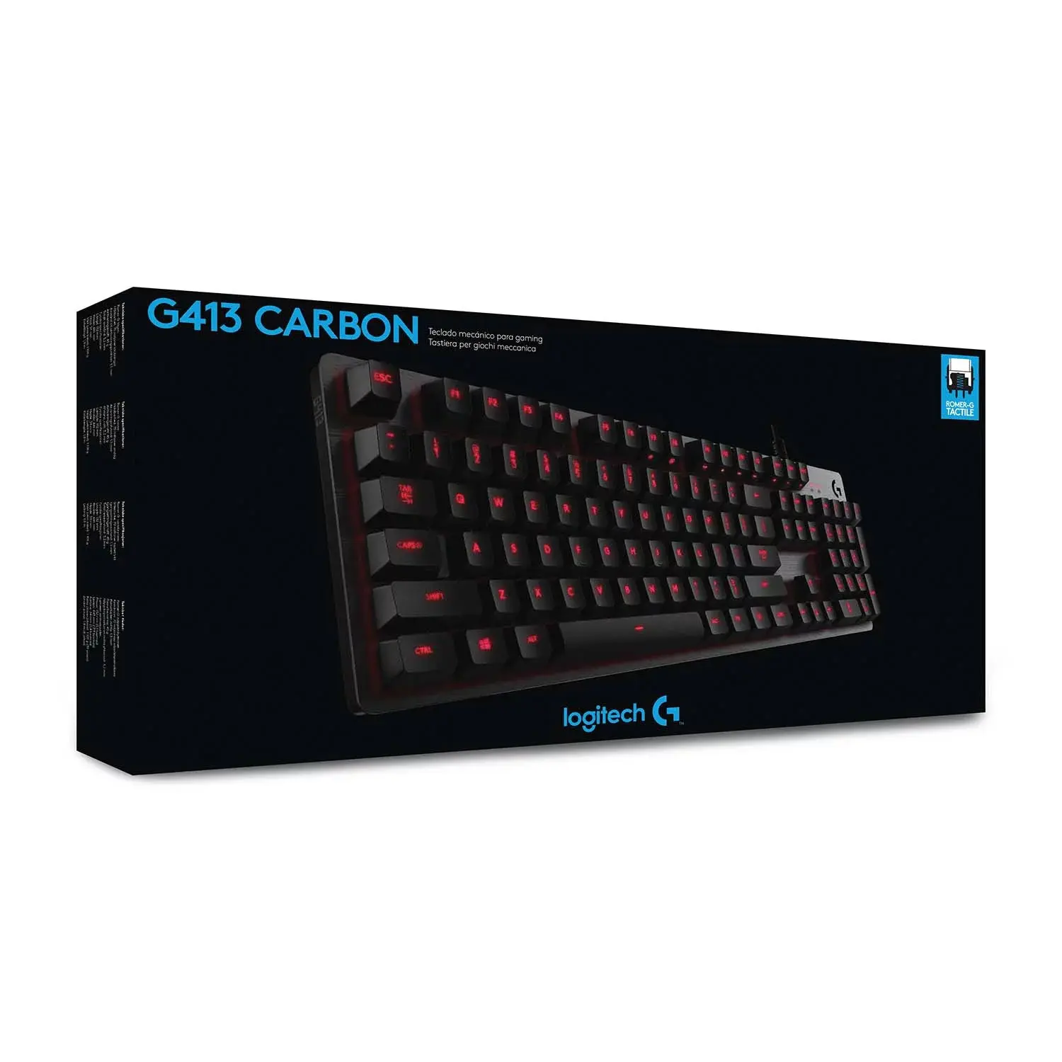 Logitech G413 Keyboard, Black
