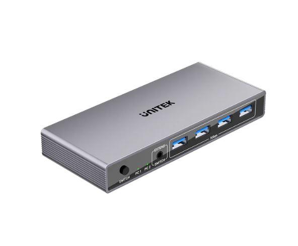 Unitek V1309AGY01 KVM Switch, X2 PC, 4K@60Hz, 4 ports 5Gbps