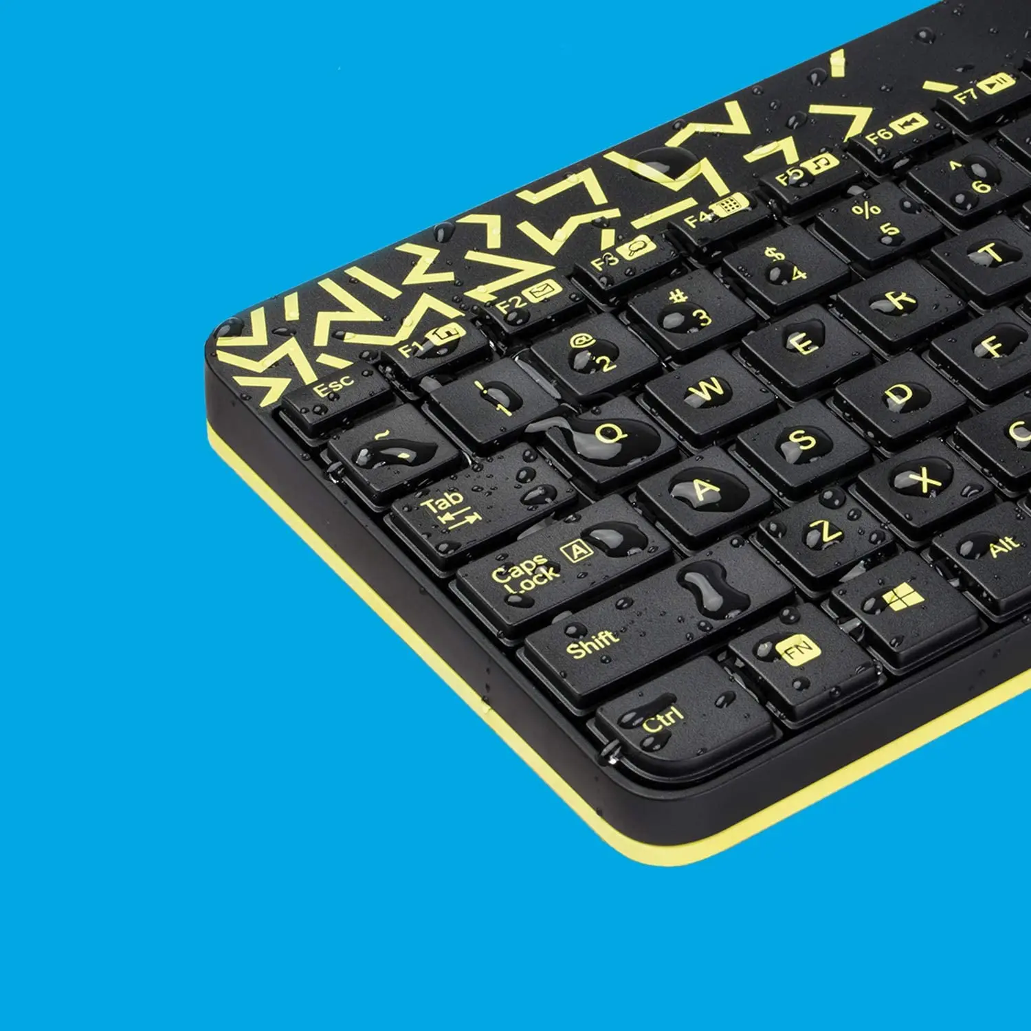Logitech MK240 Keyboard, Nano Wireless Combo, BLACK/CHARTREUSE