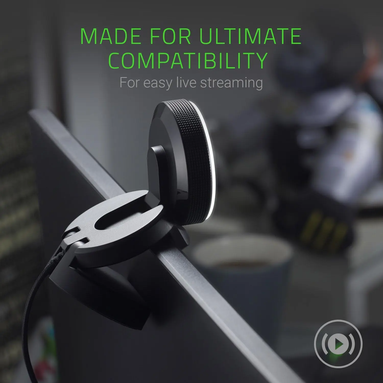 Razer KIYO Webcam Black/White