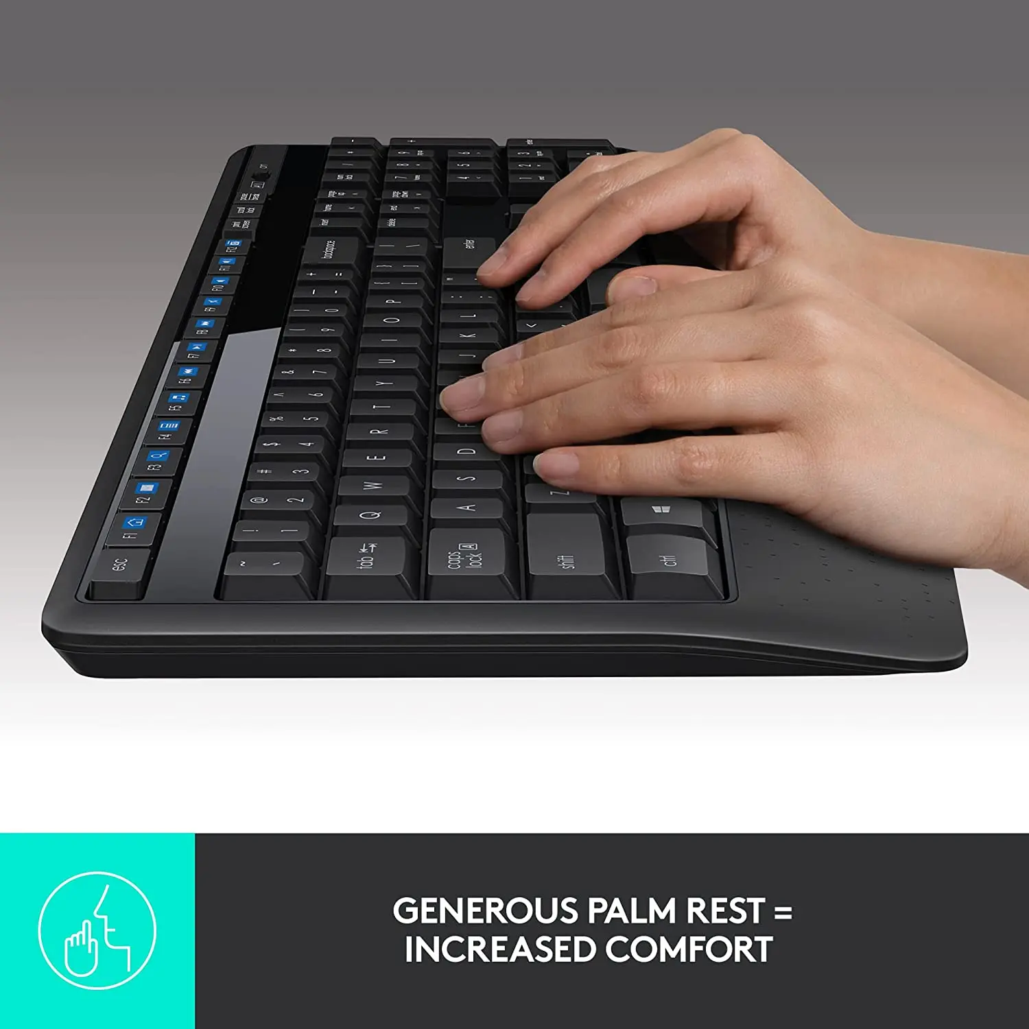 Logitech MK345 Keyboard, + Mouse (Combo) Black