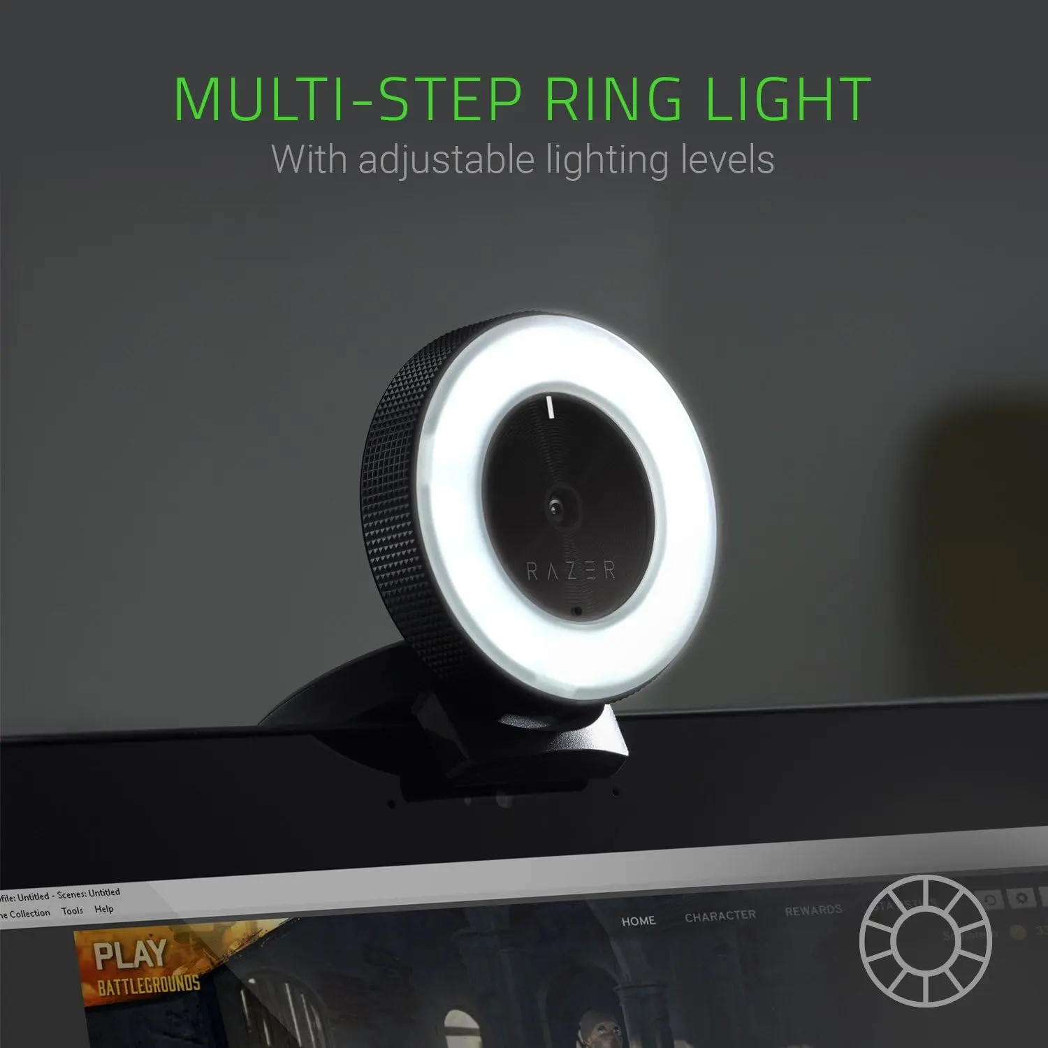Razer KIYO Webcam Black/White