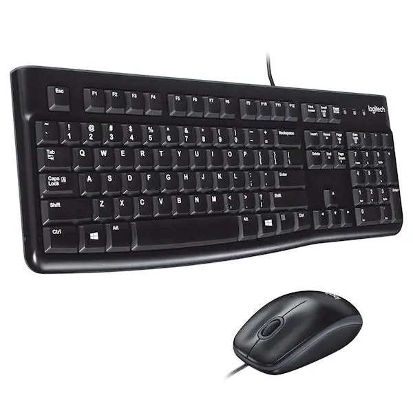 Logitech MK120 Keyboard, USB COMBO, ENG/RU, BLACK