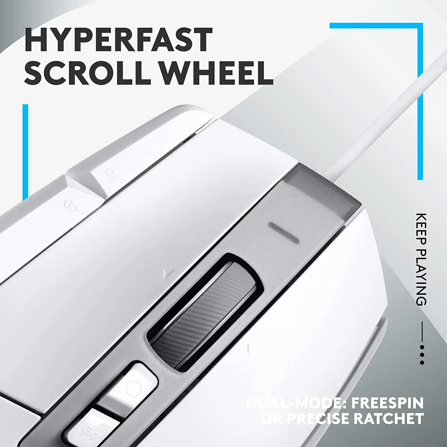 Logitech G502 X Mouse, White