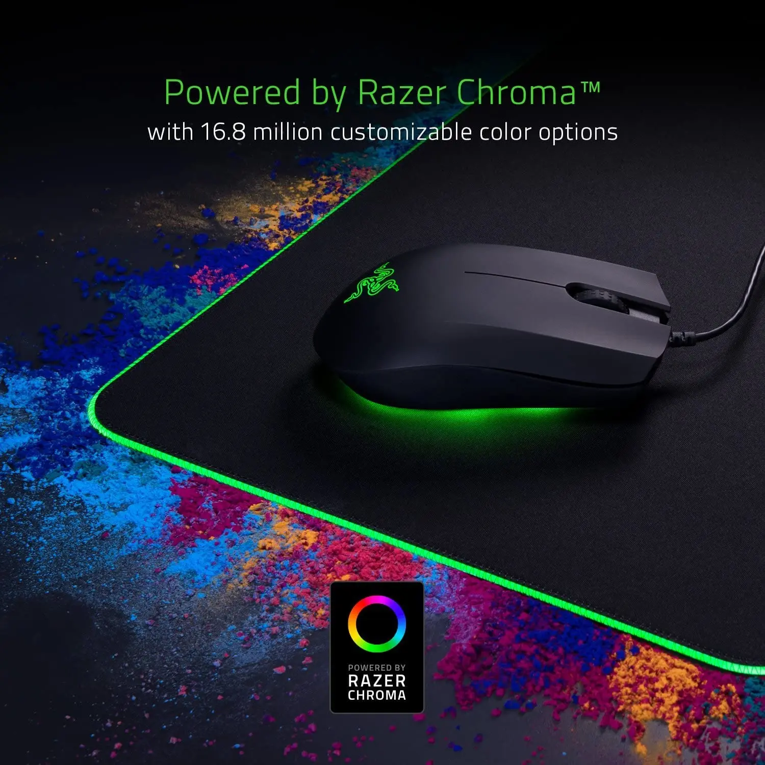RZ02-02500100-R3M1 Razer Mouse Pad Goliathus Chroma Black