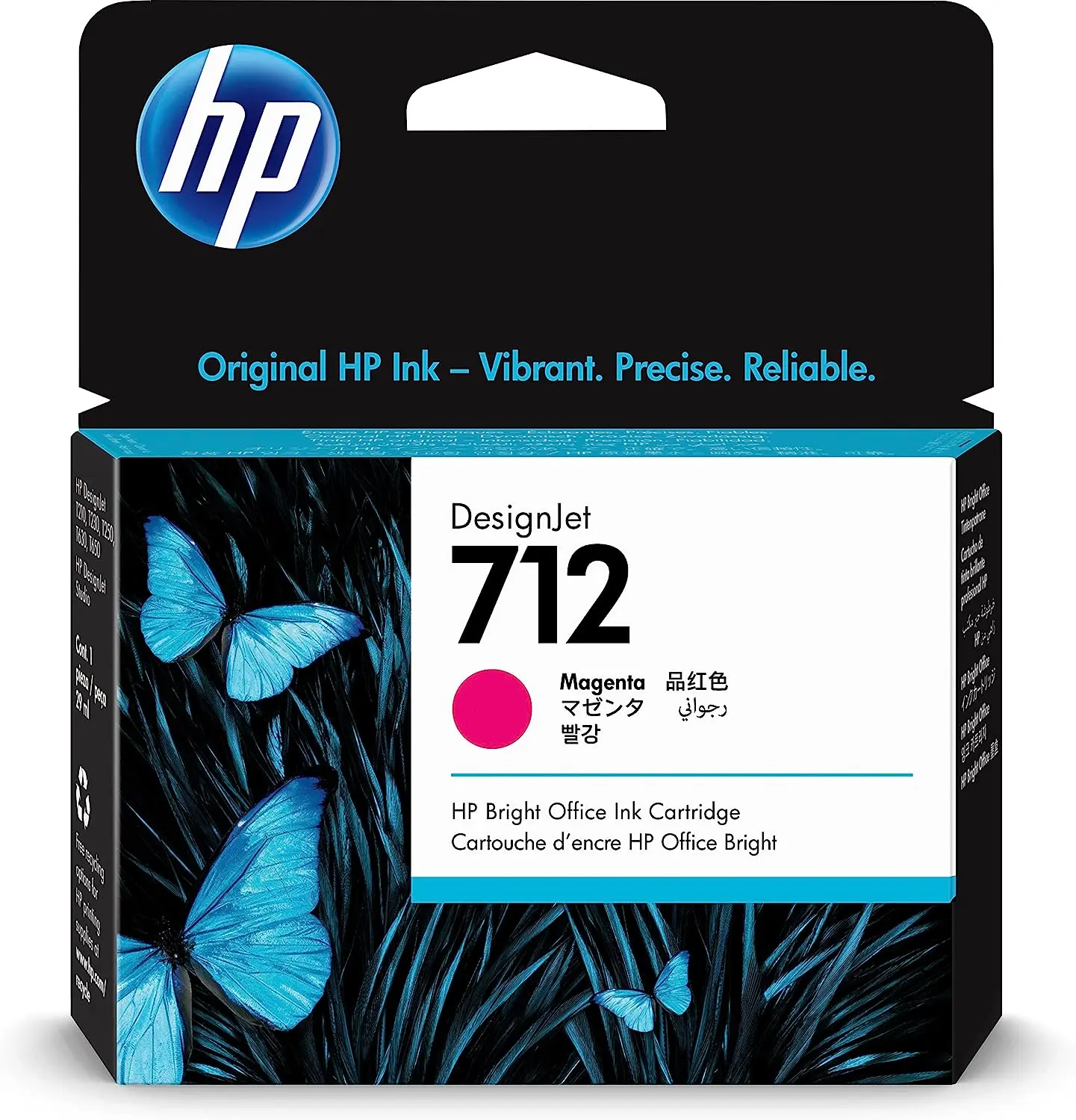 HP 712 Magenta Ink Cartridge 3ED68A